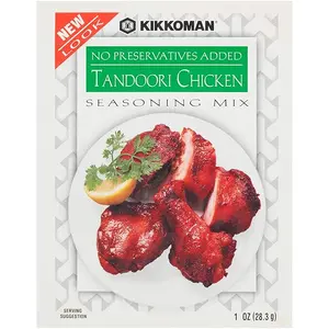 Kikkoman Tandoori Chicken Seasoning Mix - 1 oz Cooking Spice with Red 40, Lemon Juice, Guar Gum, Silicon Dioxide, for Tandoori Dishes, Ideal for Cupboard Storage