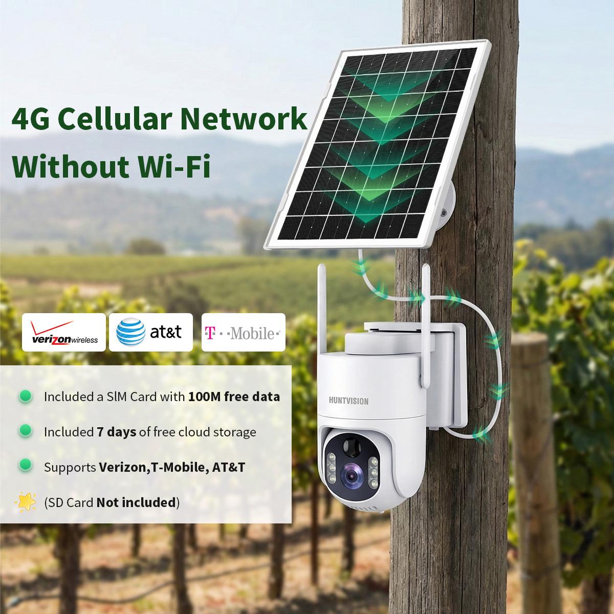 Ivyiot 2K Solar Wireless WiFi Outdoor Security Camera No WiFi Needed 4G LTE Auto Connect Color Night Vision Surveillance Cam for Ranchers Farm Remote Property Safe Ivyiot 2K Solar Wireless WiFi Outdoor Security Camera No WiFi Needed 4G LTE Auto Connect Color Night Vision Surveillance Cam for Ranchers Farm Remote Property Safe