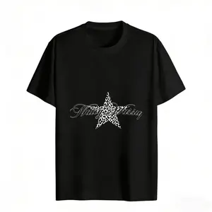 Casual Fashion Women's T-Shirt Leopard Star Design Summer Wear Gift For Friends
