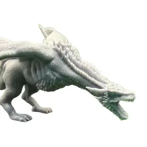 Backwood Prints 3D Printed Dragon Miniature | 8" Wide x 6" Long x 2" Tall | D&D Tabletop RPG Figurine