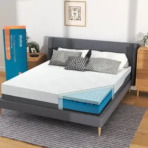 8 Inch Gel Memory Foam Mattress Twin Size, Cooling Bed Mattress for Adjustable Firmness, Bed in a Box, Foam Mattress with Removable Cover/CertiPUR-US Certified Foam