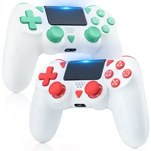 Wireless Controlle 2 Pack for PS4 Controller, Wireless Controller for Playstation 4/Slim/Pro/PC,Support Turbo/Dual Vibration/6-Axis Motion Sensor/ Touch PadBoth Sides