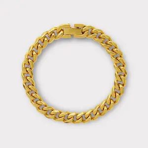 Magnetic Maggie Cuban Bracelet 18k Gold, Waterproof and hypoallergenic jewelry non tarnish