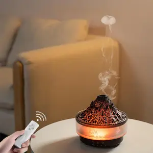 260ML Volcano Humidifier, Rechargeable Aroma Diffuser with Remote Control, Ultrasonic Aromatherapy Machine, Home Office Air Humidifier