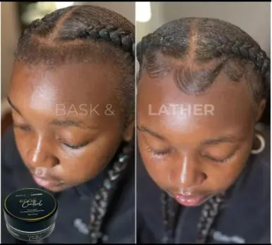 STRONG HOLD- THICK EDGES- EDGE CONTROL BASK AND LATHER Gel Haircare strong  edge 4