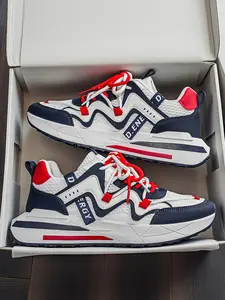 Men's Casual Sports Shoes, Agony Style, Fashionable Colorblock Design, Thick Sole, All-Season Wear, Medium Width, Textile Upper