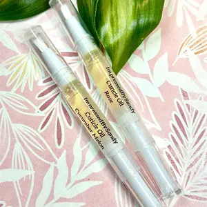 2 Pack Floral Scent Cuticle Oil Pens: Hydrating Nail Treatment