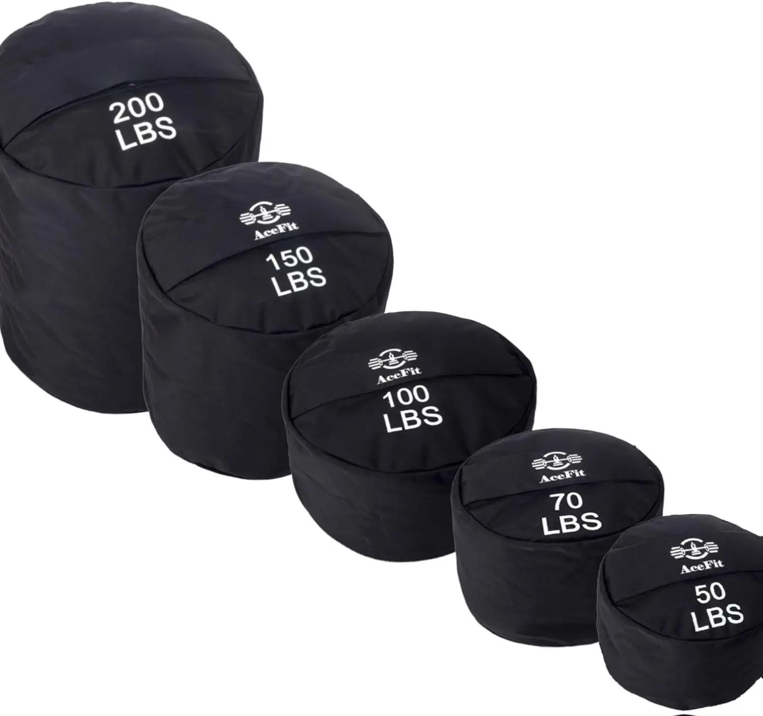 AceFit Training Sandbag for Working Out| Heavy Duty Workout Sandbags| Weights Sand Bags for Training, Exercise| Military Conditioning, Fitness, Cross-Training & Strength Training