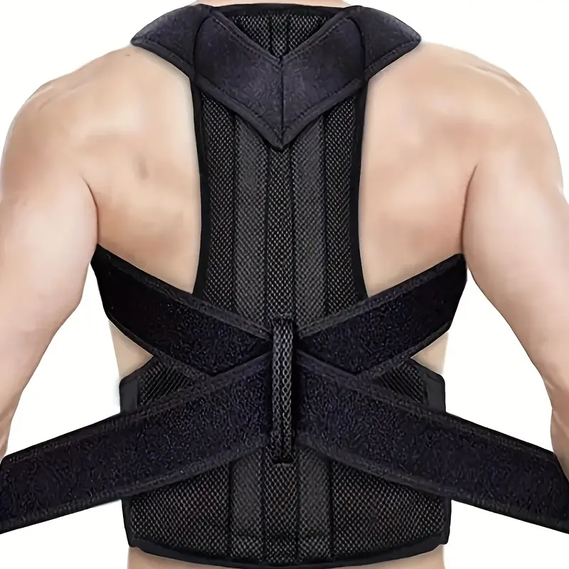 Adjustable Unisex Posture Corrector Brace - Stop Slouching and Hunching, Improve Back Alignment & Clavicle Support, Healthcare Aid Adjustable Unisex Posture Corrector Brace - Stop Slouching and Hunching, Improve Back Alignment & Clavicle Support, Healthcare Aid