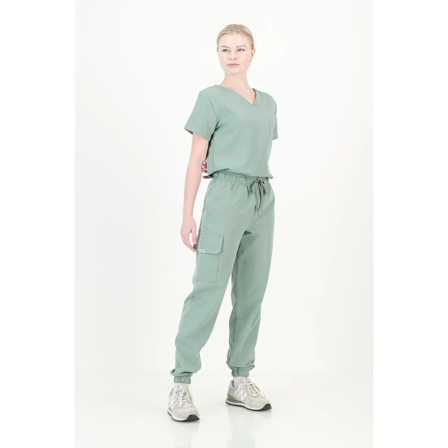 Women's Sage Green Scrub Set