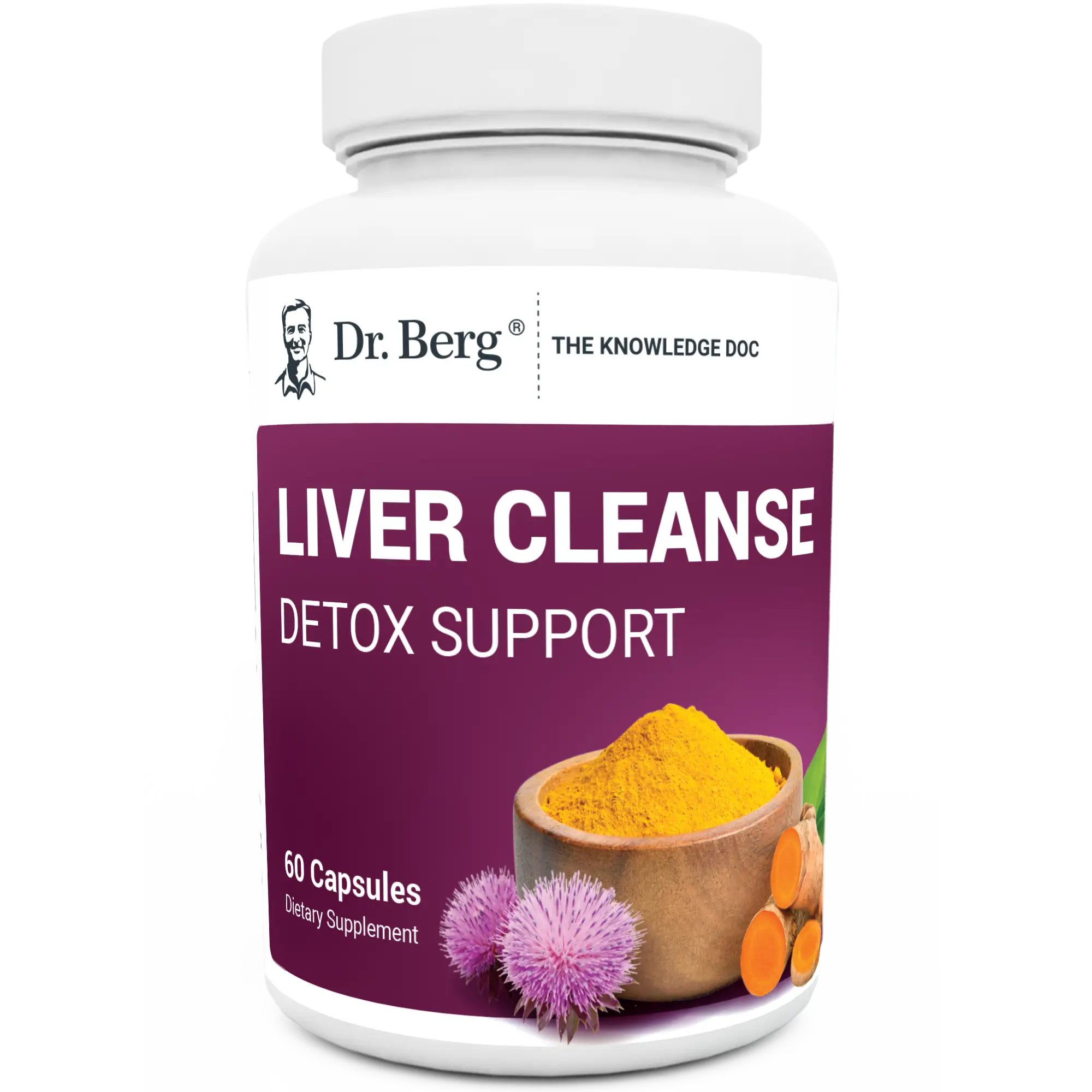 Liver Cleanse Detox Support with Milk Thistle, Ox Bile & Choline - 60 Vegetable Capsules Healthcare Natural
