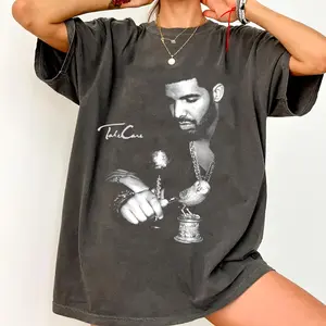 [ ICEMAN HIP HOP GRAPHIC TEE ]Drake T-Shirt, Take Care Rap Merch Graphic Tee