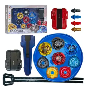 New X Series Battle Gyro Set, Includes 4 Gyros, 2 Launchers, 1 Handle, 1 Small Gyro Arena, Perfect for Kids & Adults