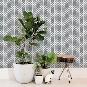Herringbone Two Tone Wallpaper - Peel and Stick