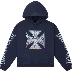 Godspeed Chrome Motto Hoodie Navy Wash