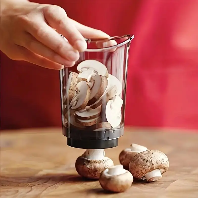 Handheld Mushroom Slicer - Multi-Functional Kitchen Utensil for Quick Slicing of Mushrooms, Hard-Boiled Eggs, Strawberries, Onions, Utensils