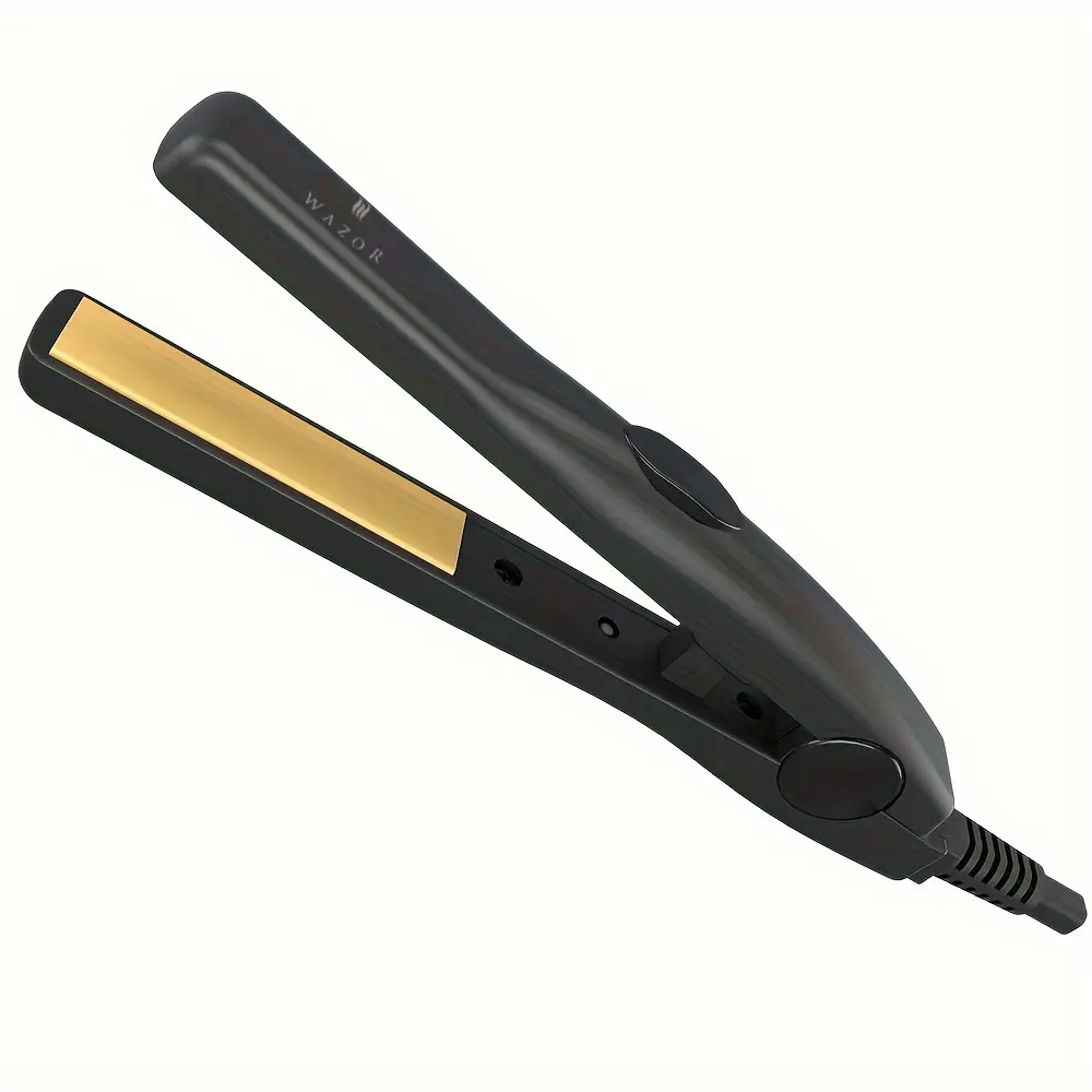 0.5in Lightweight Portable Straightener Iron - Hair Straightener and Curler, 180°C Fast Heating, 5.9ft Swivel Cord, Smoothing Frizz-Free Results, Plastic Beauty Appliance, Ideal for Short Hair & Travel