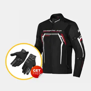 Radar / Black-White-Red / Urban Motorcycle Jacket Radar / Black-White-Red / Urban Motorcycle Jacket