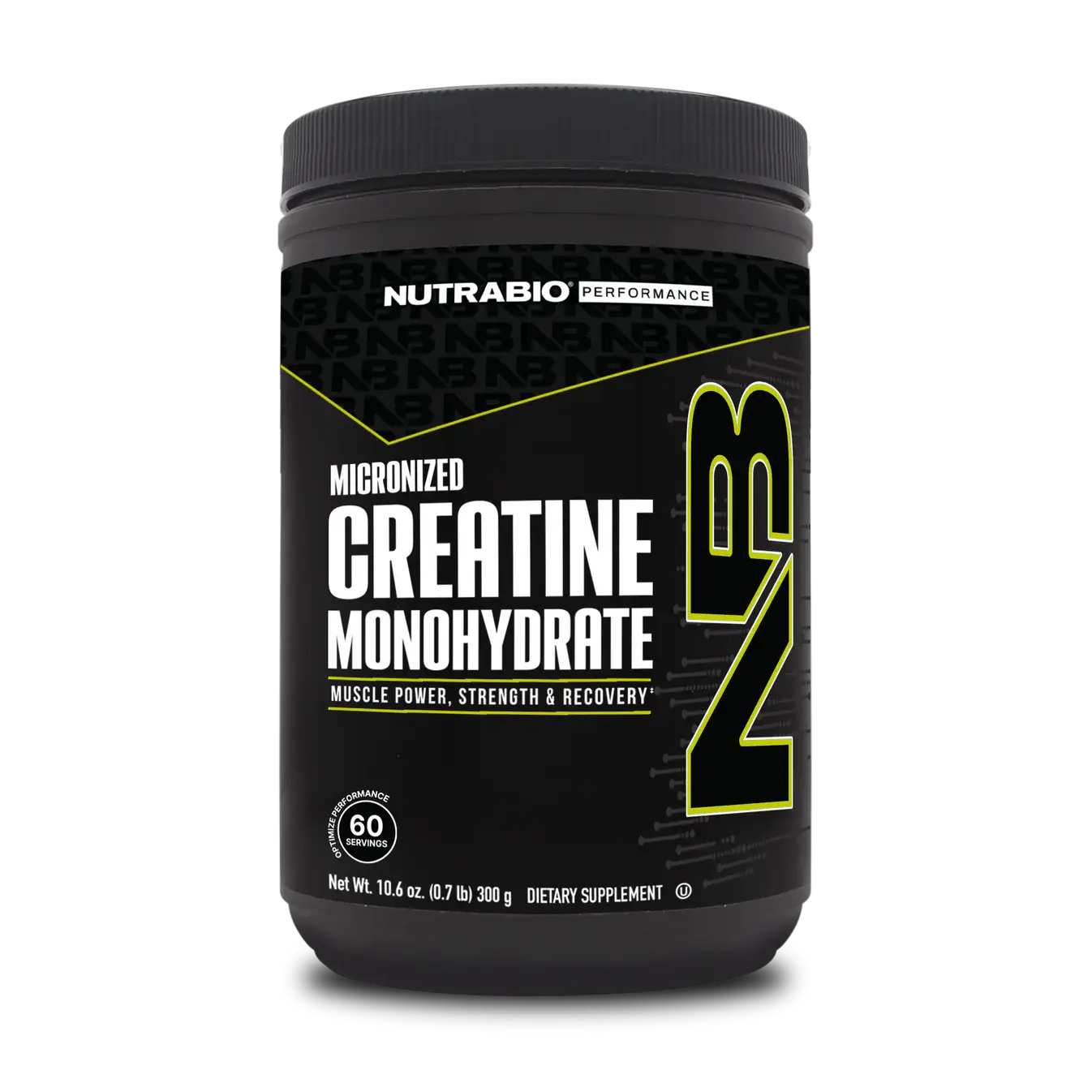 NutraBio Micronized Creatine Monohydrate Dietary Supplement Powder - 5g Unflavored Sugar-Free CGMP-Tested Pure Creatine for Nutrition, Workout, Strength & Lifters