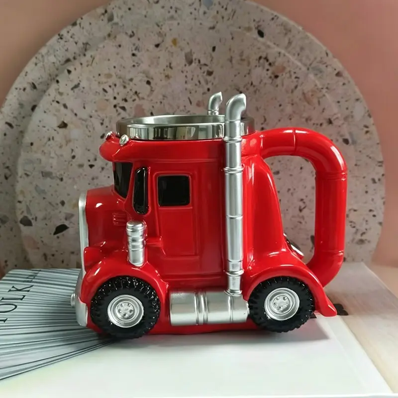 Handmade Truck Shaped Coffee Cup Beer Mug Holder Drinkware, Reusable Material, Multiple Colors, Perfect Gift for Truck Drivers & Enthusiasts, Reuse