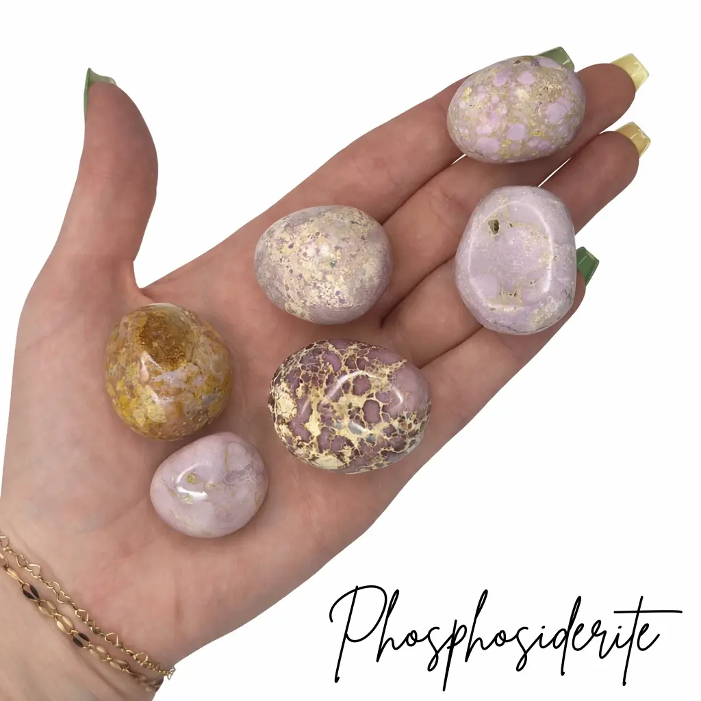 Phosphosiderite Tumble, Tumbled Phosphosiderite, Healing Phosphosiderite