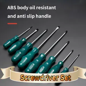 swivel flathead screwdriverAnti-Slip Magnetic Screwdriver Kit - 8-Piece Bit Set (4 Phillips/4 Flat) Ideal for Home, Auto & Electronics Repair