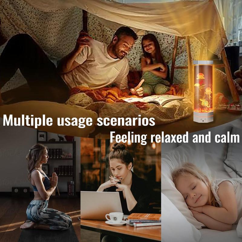 Jellyfish Aquarium Lamp Fish Jelly Fish Tank Aquarium Lava Lamp Night Light Room Decor,7 Jellyfish&Clownfish,Adult Home Office Room Desk Light Jellyfish Aquarium Lamp Fish Jelly Fish Tank Aquarium Lava Lamp Night Light Room Decor,7 Jellyfish&Clownfish,Adult Home Office Room Desk Light