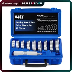 Orion Motor Tech Bearing Press Kit, 10pc Bearing Race and Seal Driver Set with Seal Driver and 9 Bearing Adapters, Seal Installer Bearing Driver Kit for Bearing Installation, 39.5-81mm Racing Parts,Car Repair Tool Kit