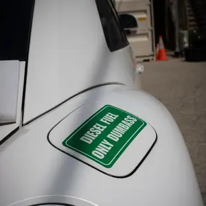 Diesel Fuel Only Dumba** Sticker 5.5 inches