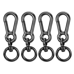 4Counts/Set Functional Edc Keychain Tool Holder, Anti-Scratch Key Storage Clip, Quick Release Car Key Ring, Belt Hook Organizer, Portable Keys Accessory