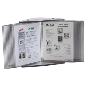 212 MAIN Tarifold Crystal Desk Reference Unit, 20-Pocket Office Organizer, Multi-View (Portrait/Landscape) Letter Size Unit for Home Office, Organizes Docs