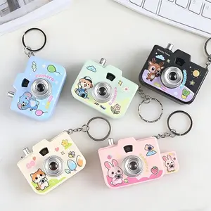 Mini Cartoon Projection Camera Toy, Light Simulation Instant Photo Keychain, Backpack Pendant, Creative Gift for Kids