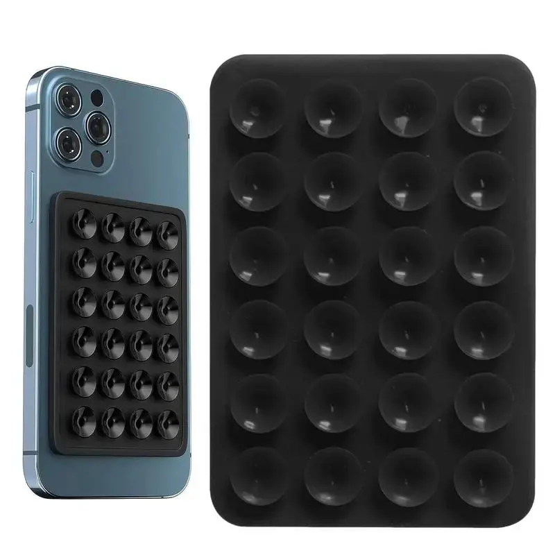 2PCS Phone Silicone Suction Cup 24 Square Suction Cups Mobile Tablet Suction Luggage Universal Cup