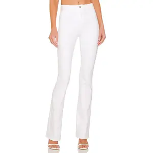 L'AGENCE Selma High Rise Sleek Baby Boot Jeans in Blanc