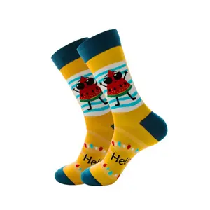 Watermelon Slice Yellow Socks