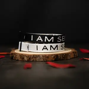 2 Pack- I AM SECOND BRACELET: Designed in classic black and white, this versatile style is perfect for both men and women.