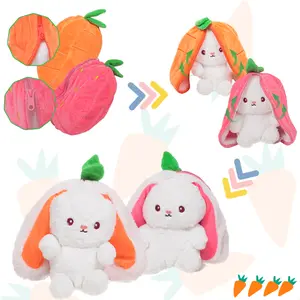 Bunny Stuffed Animal for Anxiety Relief, Rabbit Plush for Bedtime, Cuddle, Companion, Warmer plushies, Stress Relief Packages for Women & Girls, Unscented