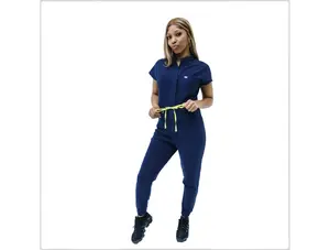 Navy Blue Scrub Jumpsuit 