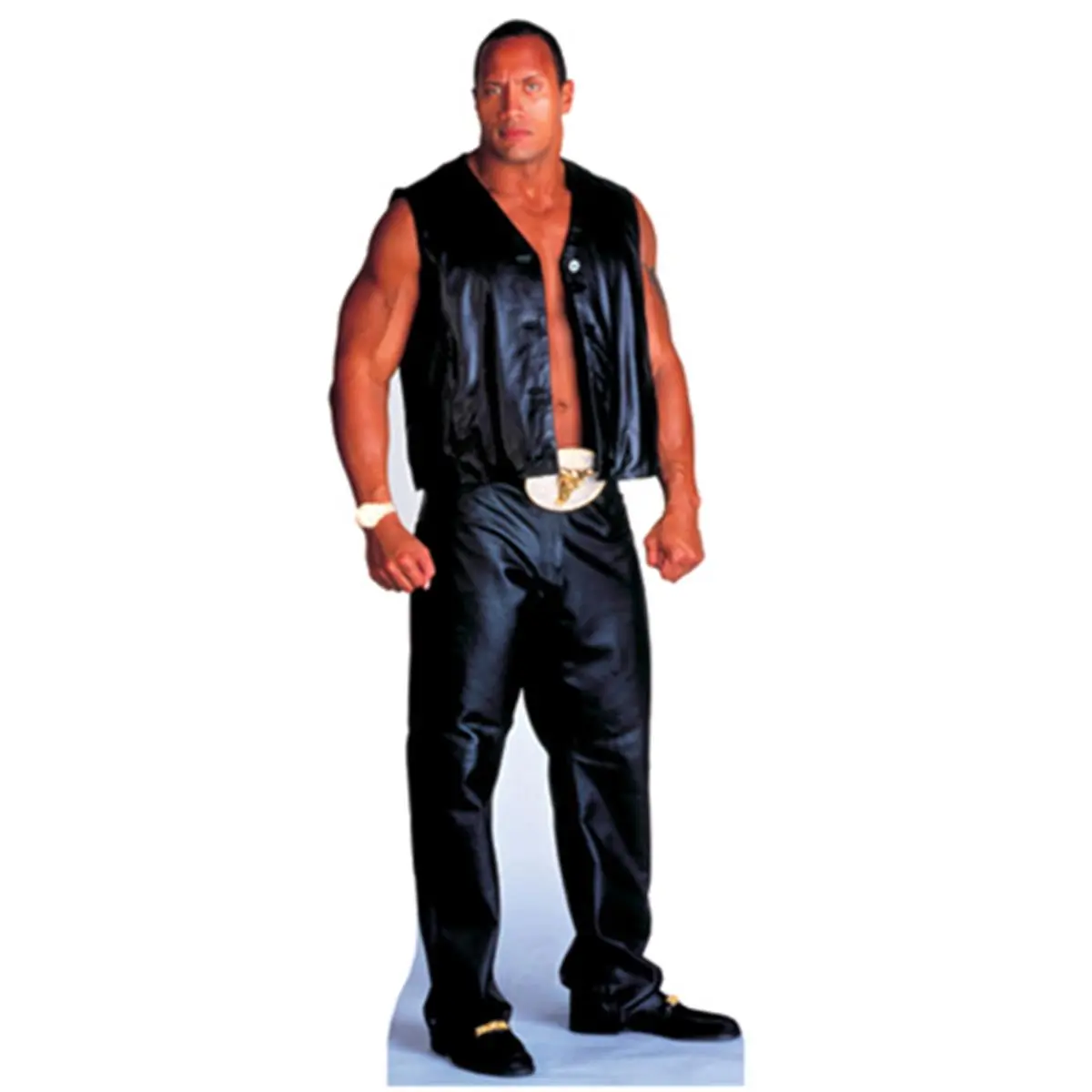 Advanced Graphics 611 WWE The Rock Life-Size 6’5" Full-Length Corrugated Board Stand-Up Cutout - Large Home Decor for WWE Fans, Home Supplies, Cardboard