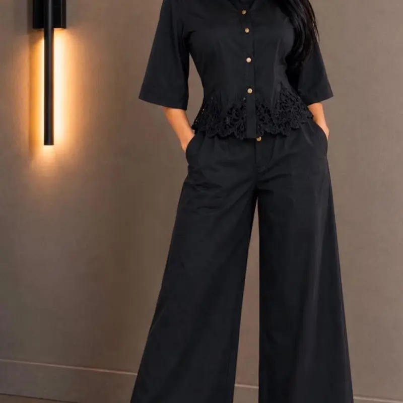 Elegant 2-Piece Top and Pants Set