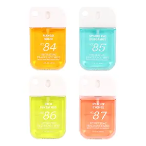 Fragrance Mist 45ml/1.5fl.oz – Body & Hair Perfume Spray for Women – Mango Mojo, Sparkling Bergamot, Rich Pistachio, Peachy Lychee – Light Layering Scent