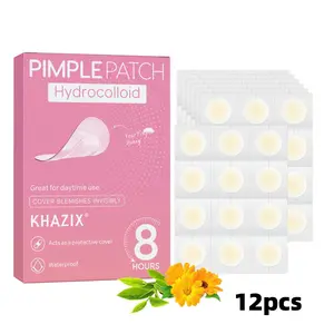 12 Pcs Acne Patch, Invisible Concealer, Waterproof, Suitable for Day Use, Water Gel Stickers, Skin Care Essentials, Acne Pimple Patch