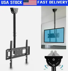 Full Motion Ceiling TV Wall Mount Bracket for 32 40 42 46 50 55 60 65 70 LED LCD