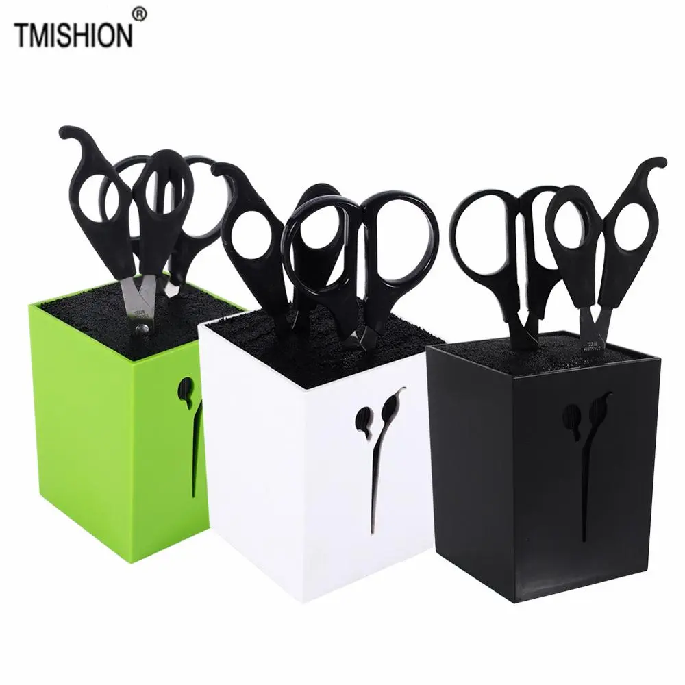 TMISHION Compact Hairdressing Storage Box - 8 * 8 * 10.5Cm Home Supplies Organizer, Hair Styling Tool Holder for Hairdressers, Scissor Holder Stand, Tool Storage, Home Organizer Accessory