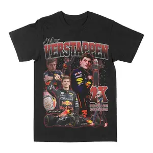 Max Verstappen Graphic Vintage Tee T-shirt Unisex cotton Crewneck Made Using 100% Us Cotton, Design & Printed In The USA