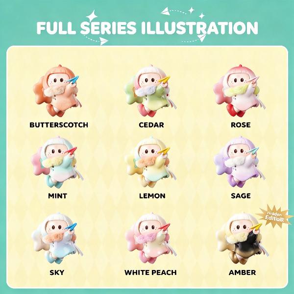 Miniso Yoyo Wind Diary Aromatherapy Plush Figure Blind Box By Yoyojiang, Cute Desk Decor, Kawaii Gift For Girls, Collectible Mystery Box