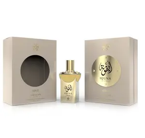Amaran Iquna Gold Eau de Parfum 3.4 fl oz / 100 ml – Luxurious Women’s Perfume – Notes of Vanilla, Lavender, Cacao, Ginger, Honeysuckle, Musk & Amber