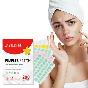 Star-Shaped Colorful Acne Patches: Repair acne scars, fade acne marks, conceal blemishes and spots, and cover blackheads and pimples