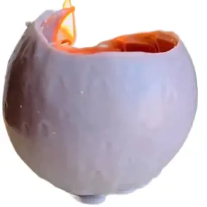 Spiral burning candle
