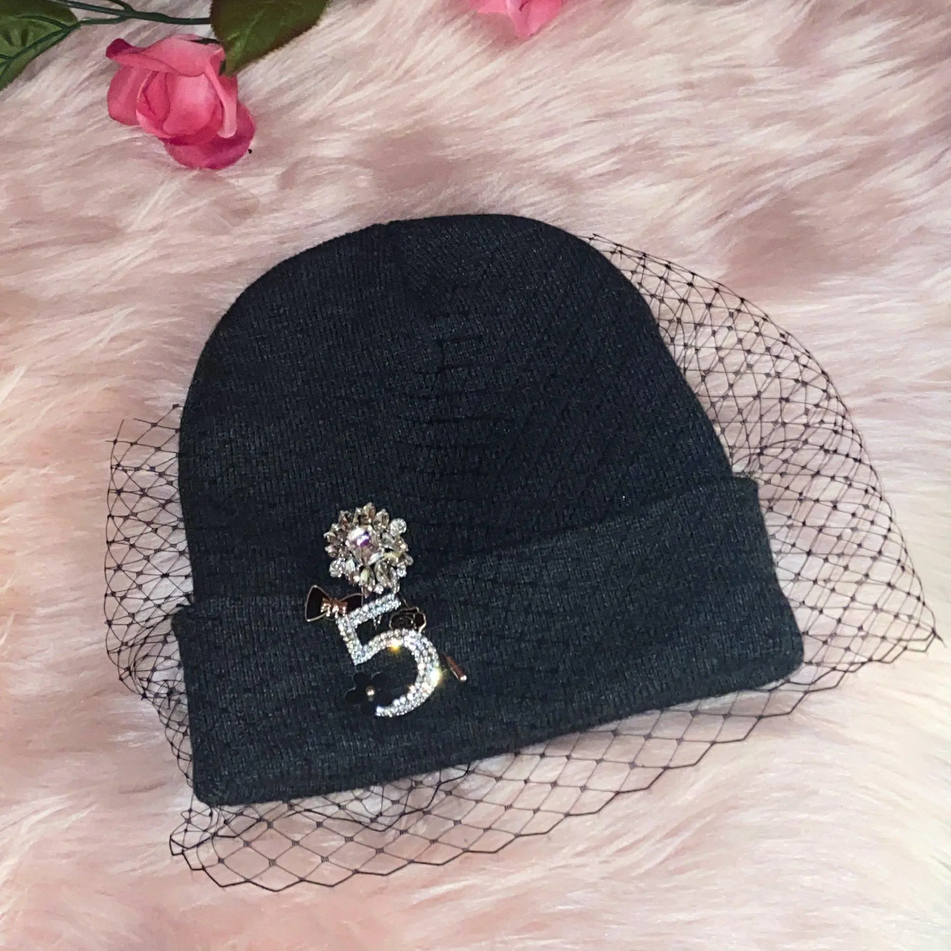 Inspired Coco #5 Junk Veil Beanie
